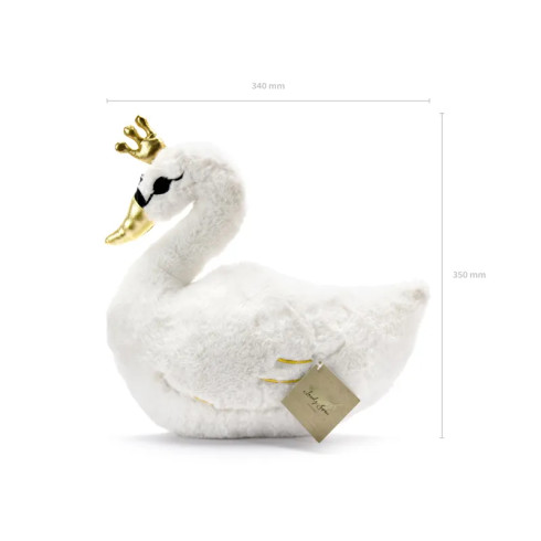 Pernă pentru copii Lebădă 34x35 cm