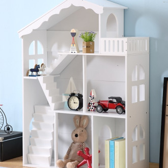 Domček na hračky 2v1, 116 cm - biely