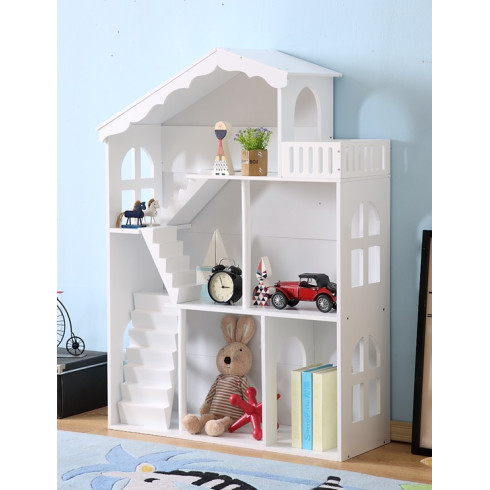 Domček na hračky 2v1, 116 cm - biely