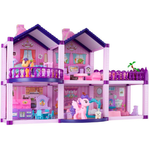 Domček pre bábiky a poníky - ružový