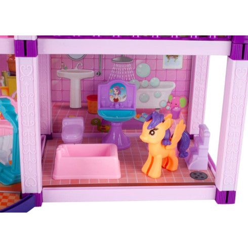 Domček pre bábiky a poníky - ružový