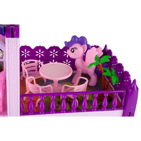 Domček pre bábiky a poníky - ružový