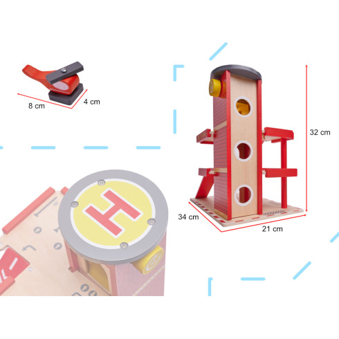 Drevená parkovacia garáž Hasiči