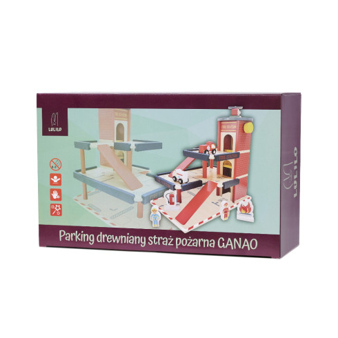 Drevená parkovacia garáž Hasiči