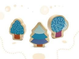 Drevené vzdelávacie kocky puzzle mesto - 181 ks