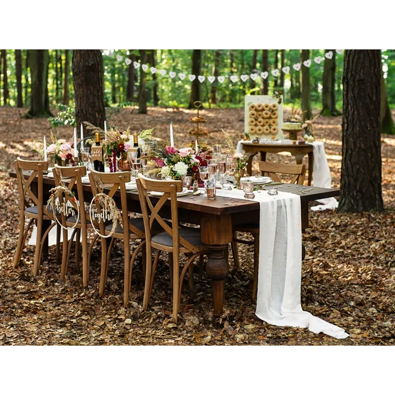 Fa felirat Sweet bar – fehér, 37×10 cm