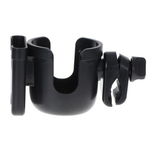 Držiak telefónu a fľaše na kočík - čierny