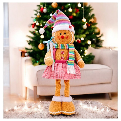 Figúrka Pani Perníková s teleskopickými nohami 52 cm z plyšu Figúrka Pani Perníková s teleskopickými nohami 52 cm z plyšu