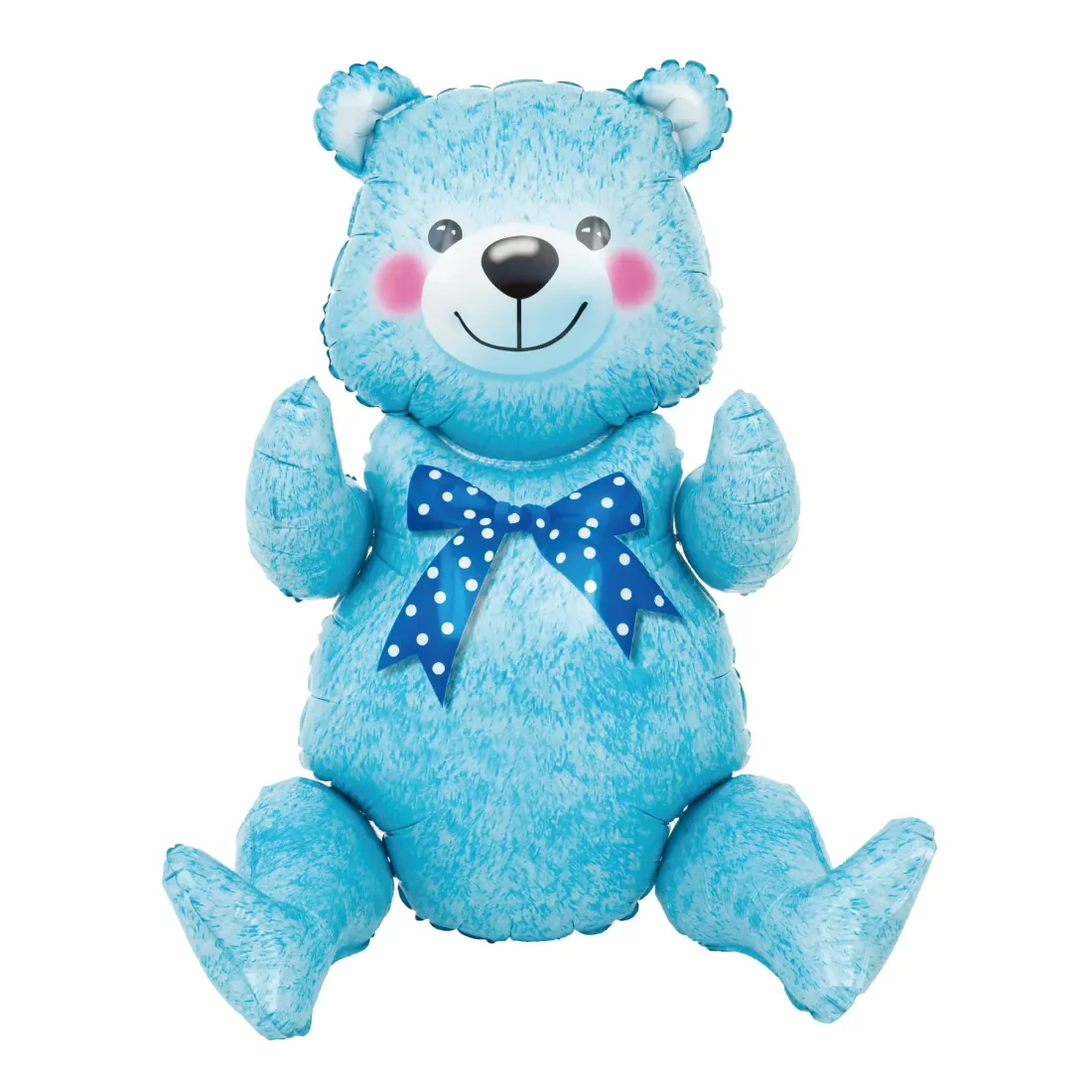 Fólia lufi Kék ülő mackó, 44 x 82,5 cm