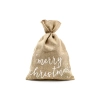 Jutové dekoračné vrece Merry Christmas 30x42cm