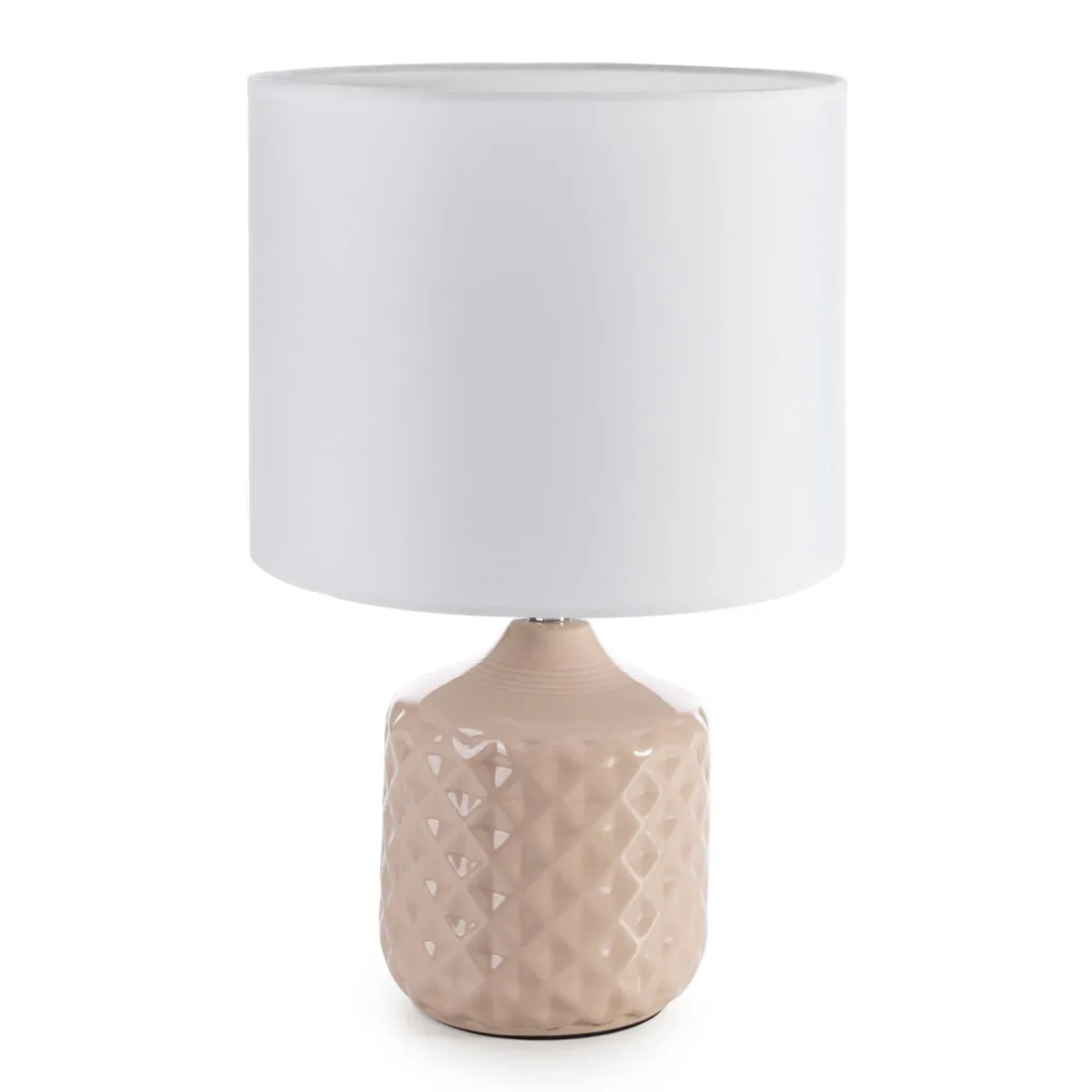 Keramická dekoratívna lampa Kaya zdobená reliéfnym vzorom