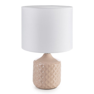 Keramická dekoratívna lampa Kaya zdobená reliéfnym vzorom