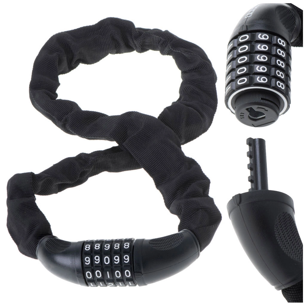 Kódový bezpečnostní zámek na kolo - 100 cm