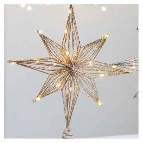Kovová LED hvězda XXL 27 cm 
