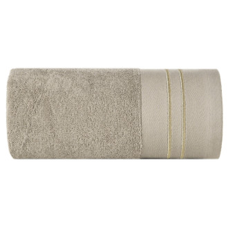 Luxusné bavlnené uteráky Olivia sada 3 ks - 50x90 cm bežové