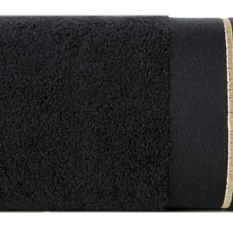 Luxusné bavlnené uteráky Olivia sada 3 ks - 50x90 cm čierne