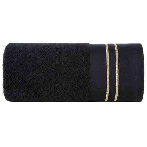 Luxusné bavlnené uteráky Olivia sada 3 ks - 70x140 cm čierné
