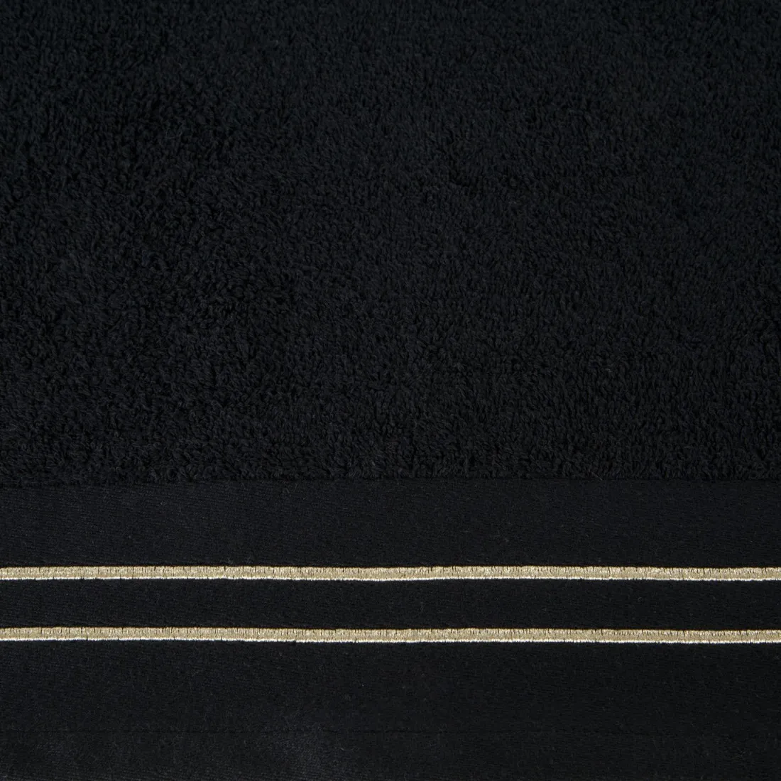 Luxusné bavlnené uteráky Olivia sada 3 ks - 70x140 cm čierné