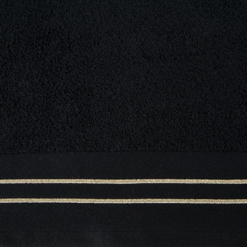 Luxusné bavlnené uteráky Olivia sada 3 ks - 70x140 cm čierné