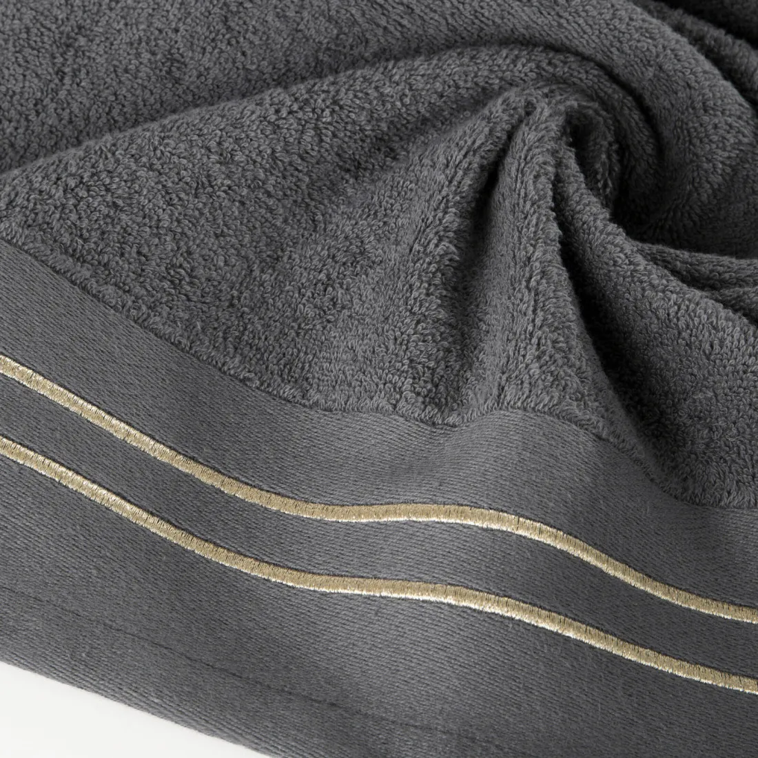 Luxusné bavlnené uteráky Olivia sada 3 ks - 70x140 cm šedé