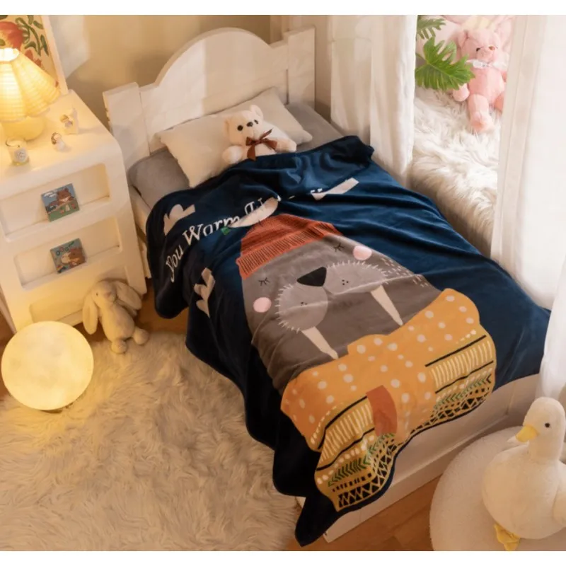 Mäkká detská deka s potlačou 100x140 cm 