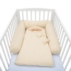 Mantinel do postýlky válec 3v1 New Baby Teddy 180 cm - krémový