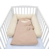 Mantinel do postýlky válec 3v1 New Baby Teddy 180 cm - krémový