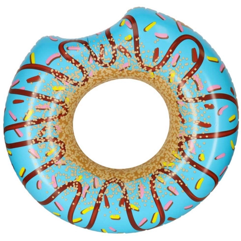 Nafukovací plovací kruh Donut modrý, 107 cm, nosnost 100 kg