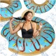 Nafukovací plovací kruh Donut modrý, 107 cm, nosnost 100 kg