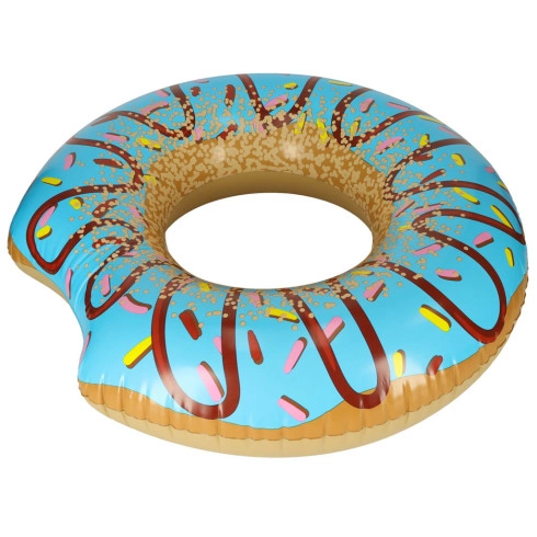 Nafukovací plovací kruh Donut modrý, 107 cm, nosnost 100 kg