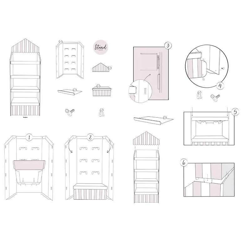 Narozeninové dekorace k 1. narozeninám set růžová a zlatá