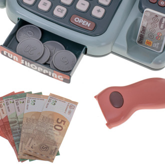 Obchodní pokladna s nákupním košíkem + příslušenství