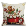Obliečka na vankúš 45 x 45 cm vianočný motív Perníček