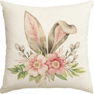 Povlak na polštář s jarním motivem 45 x 45 cm