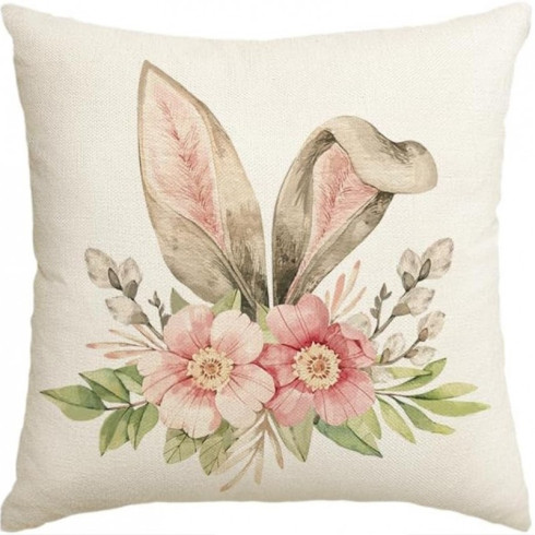 Povlak na polštář s jarním motivem 45 x 45 cm