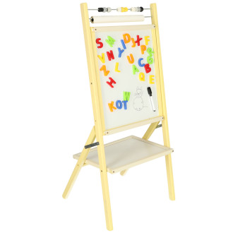 Obojstranná tabuľa na písanie s počítadlom a rolkou papiera - 89 cm