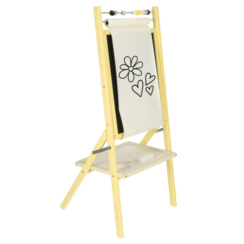 Obojstranná tabuľa na písanie s počítadlom a rolkou papiera - 89 cm