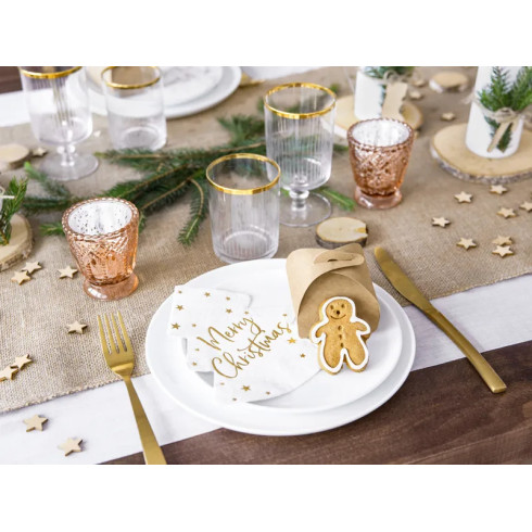 Ubrousky vánoční stromek Merry Christmas 20 ks