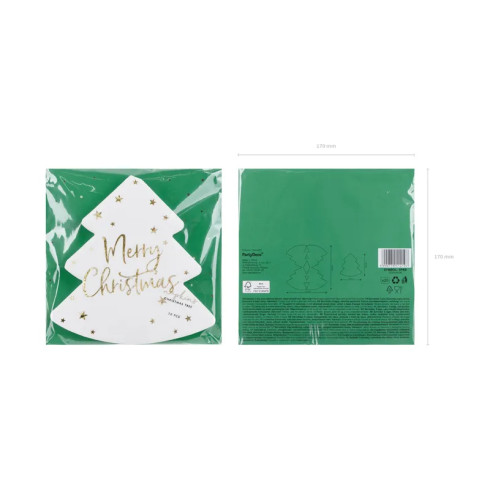 Ubrousky vánoční stromek Merry Christmas 20 ks