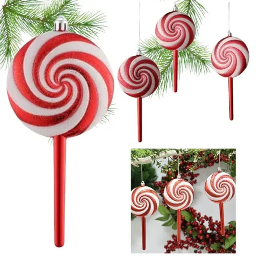 Ozdoba na vánoční stromek lízátko 19 cm, 1 ks