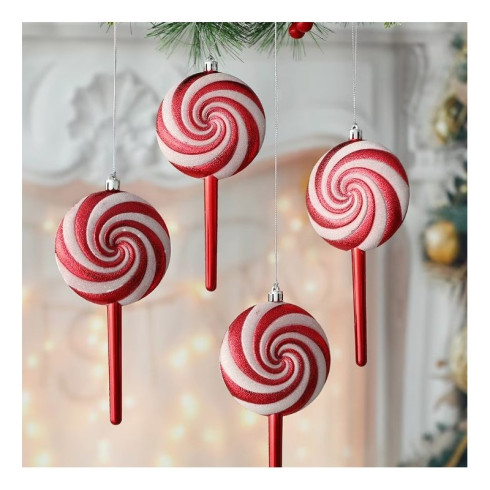 Ozdoba na vánoční stromek lízátko 19 cm, 1 ks