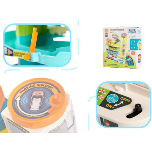 Parkovacia garáž 4 poschodia elektrický výťah + 6 áut