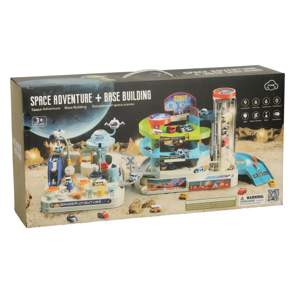 Parkovacia garáž s 3-poschodovým výťahom Space Adventure 2v1