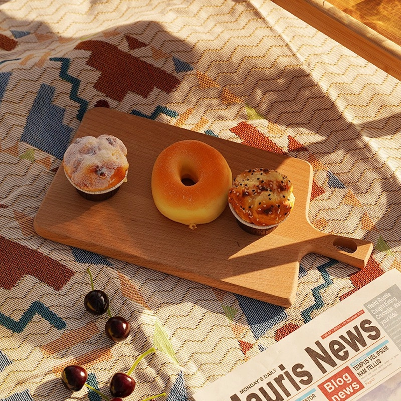 Pletená deka - obojstranný prehoz BOHO  so strapcami 130x180 cm 