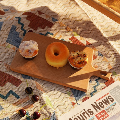 Pletená deka - obojstranný prehoz BOHO  so strapcami 130x180 cm 