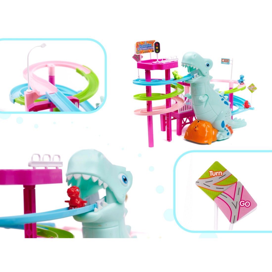 Pretekárska dráha dinosaurus + zvuky a svetlá