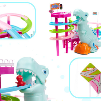 Závodní dráha dinosaurus + zvuky a světla