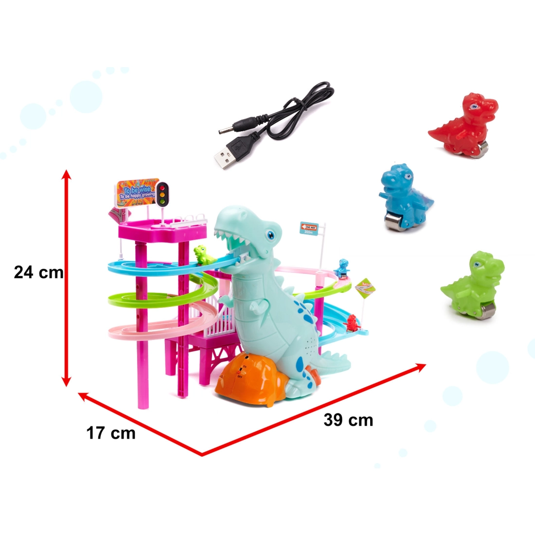 Pretekárska dráha dinosaurus + zvuky a svetlá