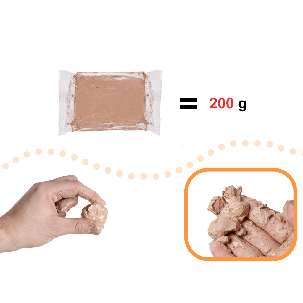 Prírodná hrnčiarska hlina pre deti, 1200 g