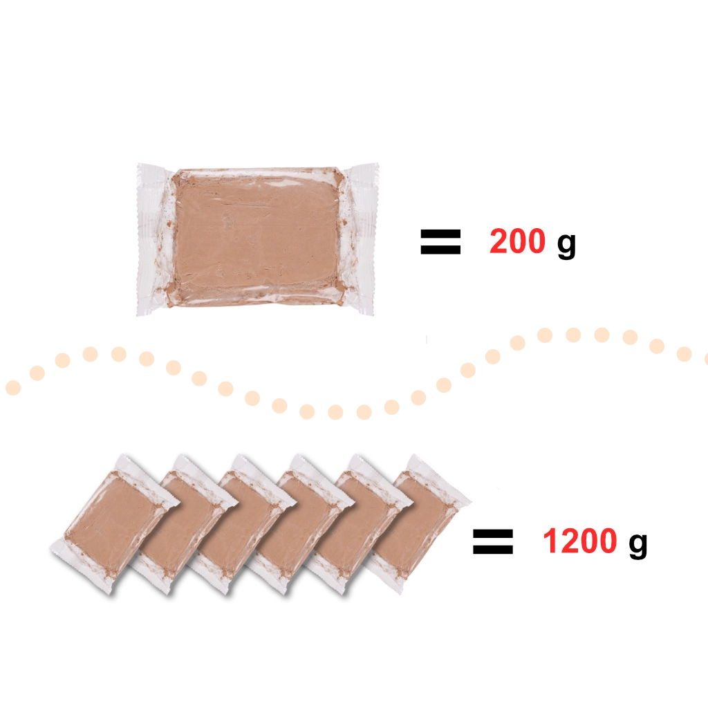 Prírodná hrnčiarska hlina pre deti, 1200 g